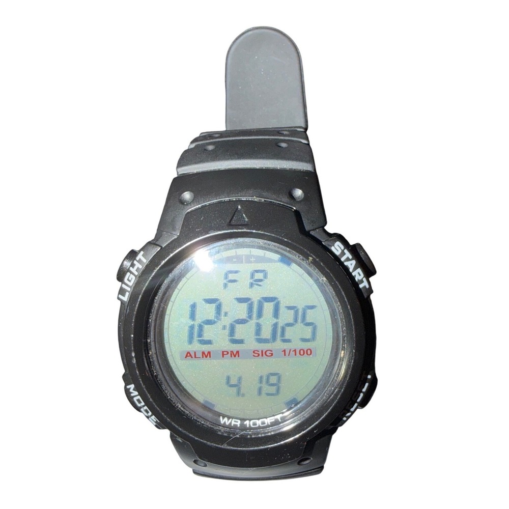 FMD Men's Digital Sport Watch Black FMDOGE012 100FT Water Resistant Sporrs‎